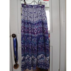 BOHEMIAN MAXI SKIRT - PURPLE
